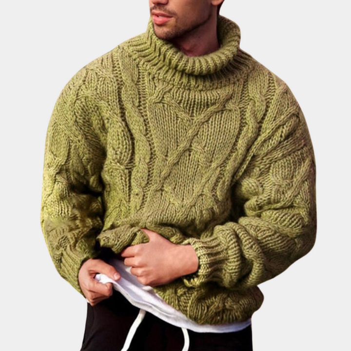 W&W Mode | Strickpullover Mit Zopfmuster Für Herren