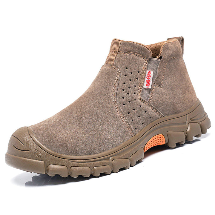 W&W Mode | Leichtgewicht Wasserdichte Kaki Sicherheitsschuhe