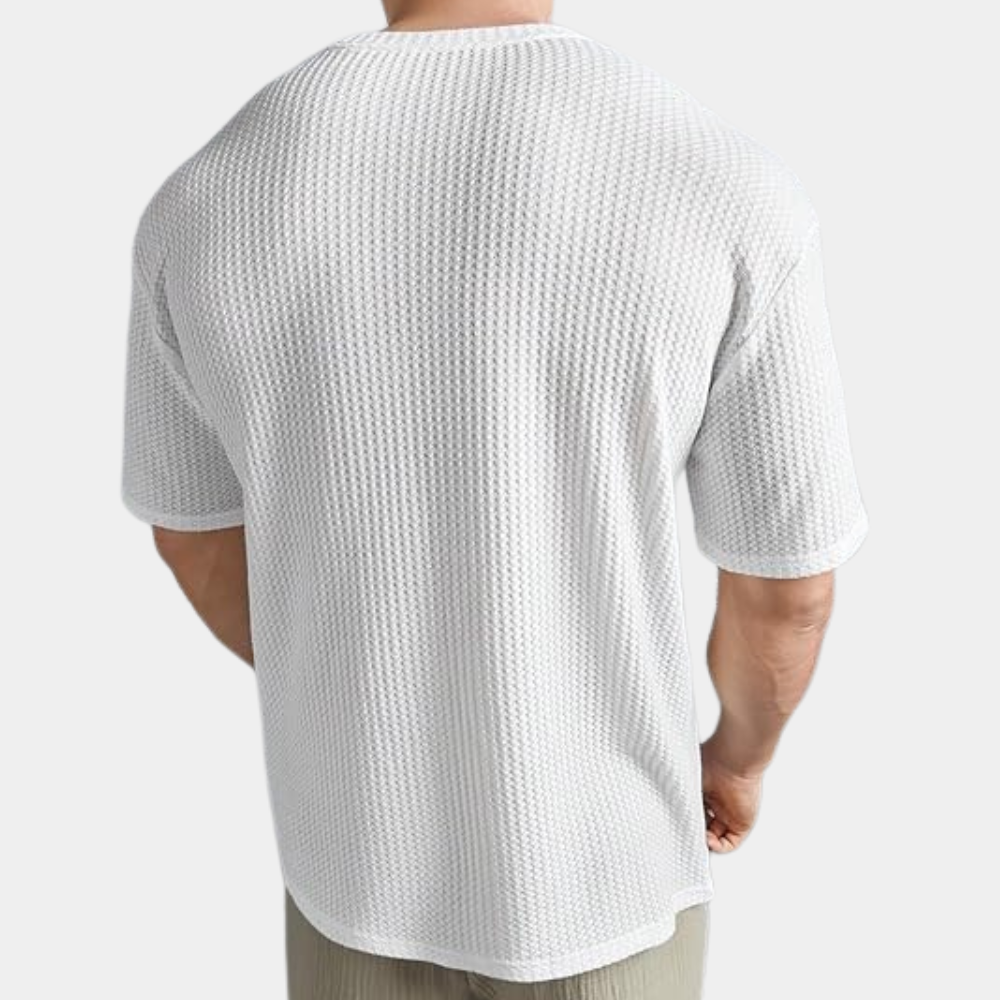 W&W Mode | Geripptes T-shirt Für Herren Lässig & Bequem
