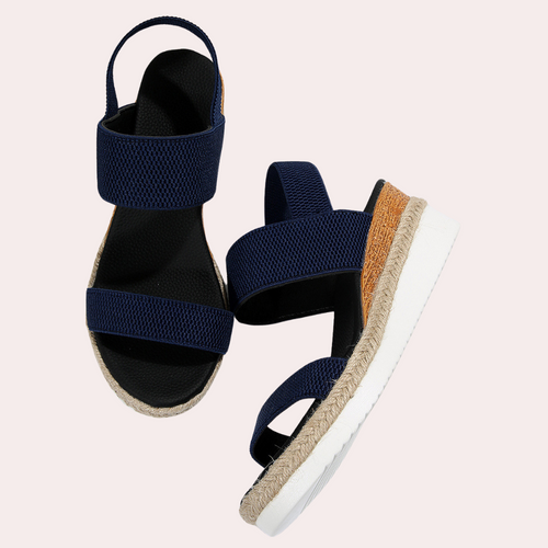 W&W Mode | Damen Lässige Keilsandaletten Mit Doppeltem Riemen