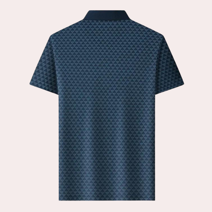 W&W Mode | Atmungsaktives Herren Polo Mit Geometrischem Muster