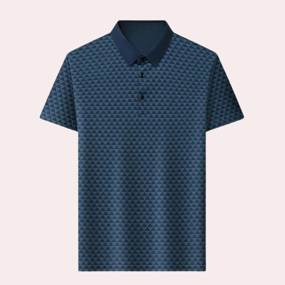W&W Mode | Atmungsaktives Herren Polo Mit Geometrischem Muster
