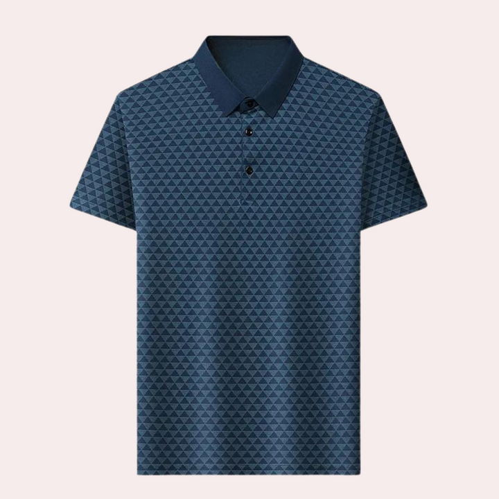 W&W Mode | Atmungsaktives Herren Polo Mit Geometrischem Muster