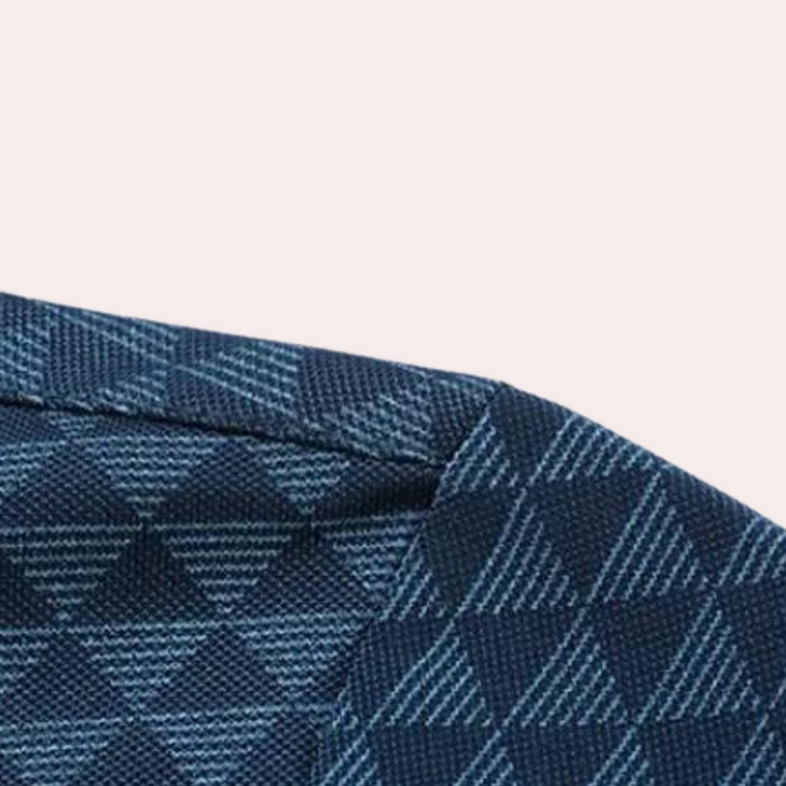 W&W Mode | Atmungsaktives Herren Polo Mit Geometrischem Muster