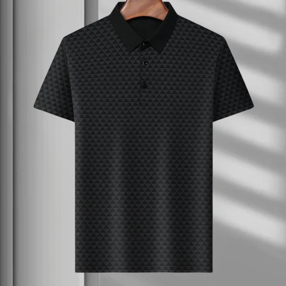 W&W Mode | Atmungsaktives Herren Polo Mit Geometrischem Muster