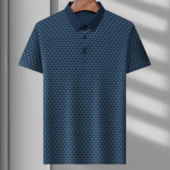 W&W Mode | Atmungsaktives Herren Polo Mit Geometrischem Muster