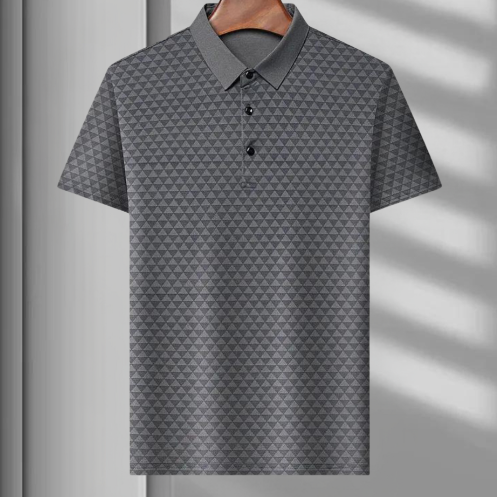 W&W Mode | Atmungsaktives Herren Polo Mit Geometrischem Muster