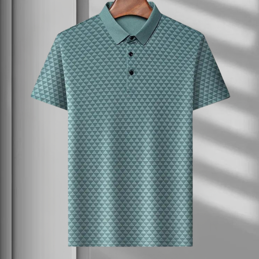W&W Mode | Atmungsaktives Herren Polo Mit Geometrischem Muster