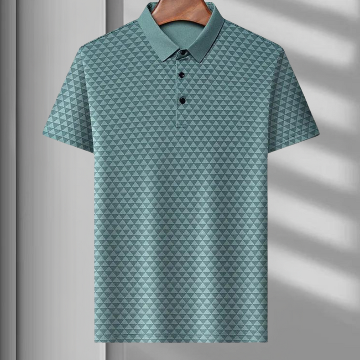 W&W Mode | Atmungsaktives Herren Polo Mit Geometrischem Muster