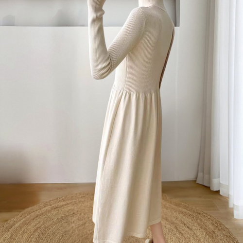 W&W Mode | Stilvolle Winter Chic Strickkleid Für Frauen
