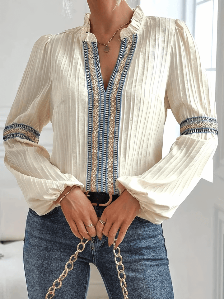 W&W Mode | Spitzen Boho Chic Bluse Für Frauen