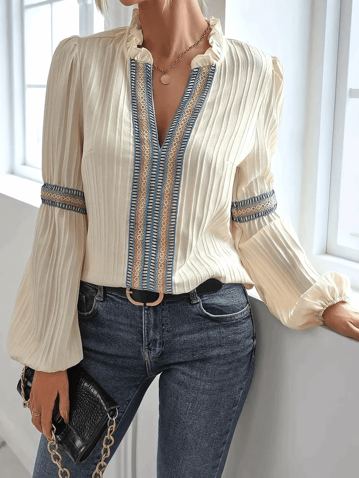 W&W Mode | Spitzen Boho Chic Bluse Für Frauen