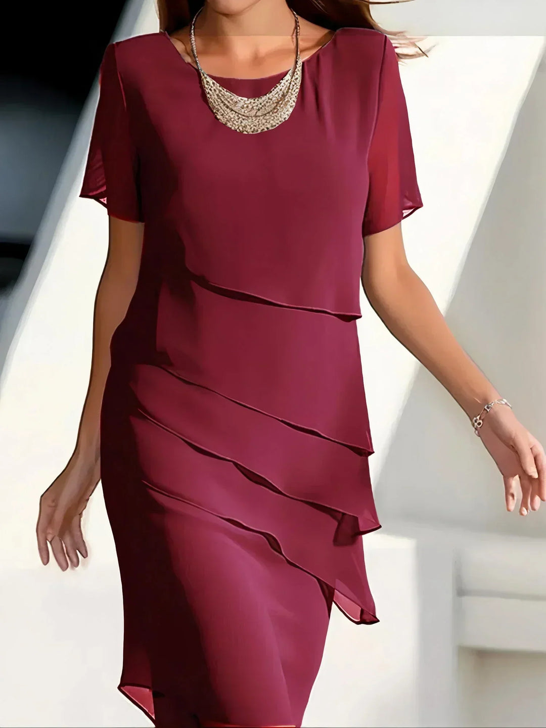 W&W Mode | Elegantes Lagenkleid