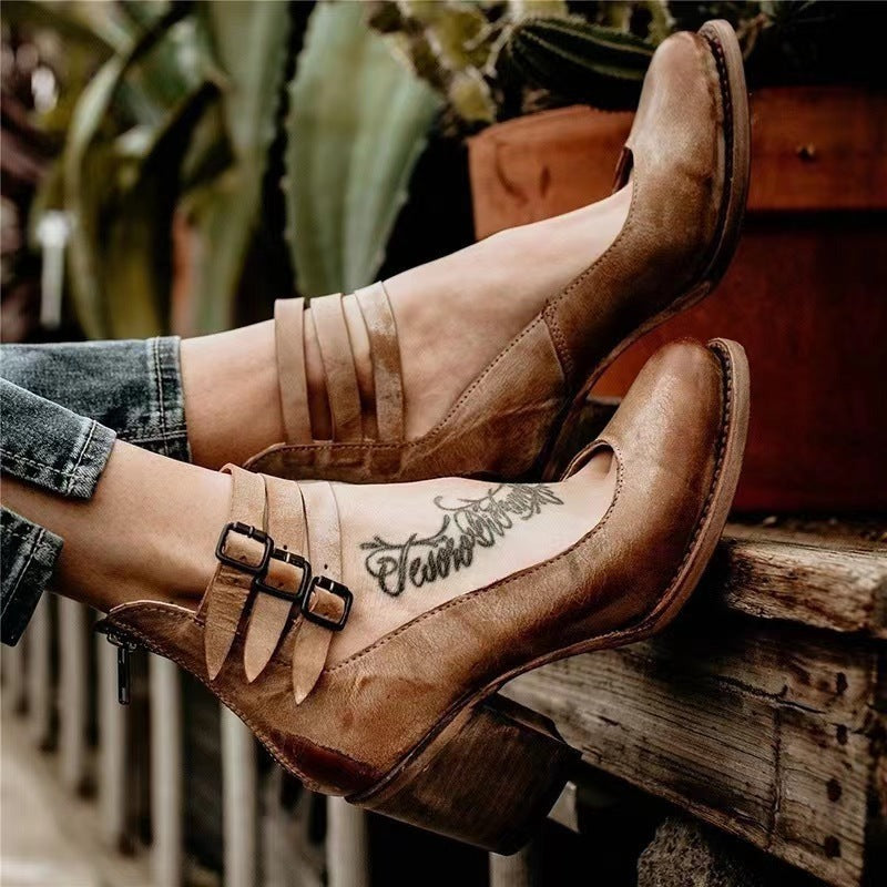 W&W Mode | Orthopädische Sandalen Mit Absatz Stil