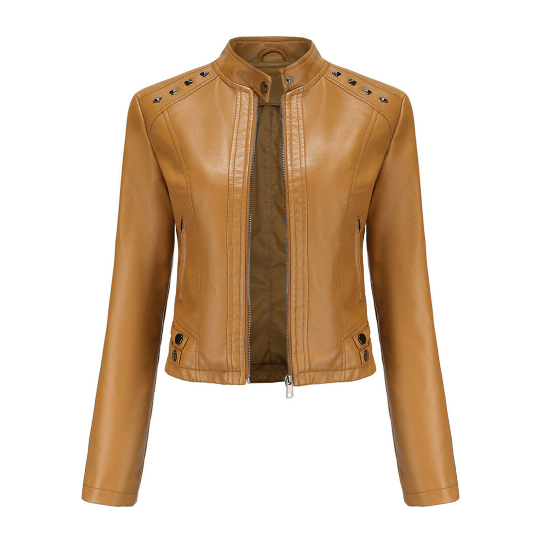 W&W Mode | Elegante Lederjacke mit einzigartigen Details für Damen