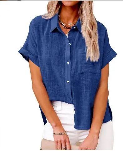 W&W Mode | Damen Top Stilvolle Jeansbluse Lässiger Und Moderner Look