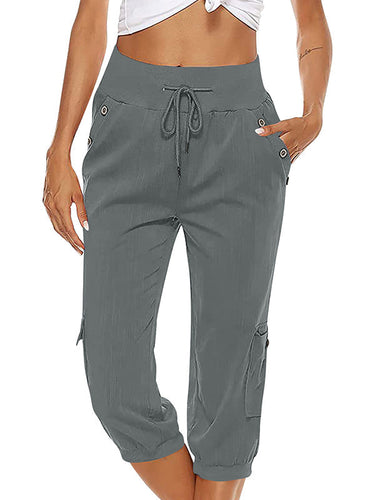 W&W Mode | Elastischer Taillenbund Caprihose Damenbekleidung
