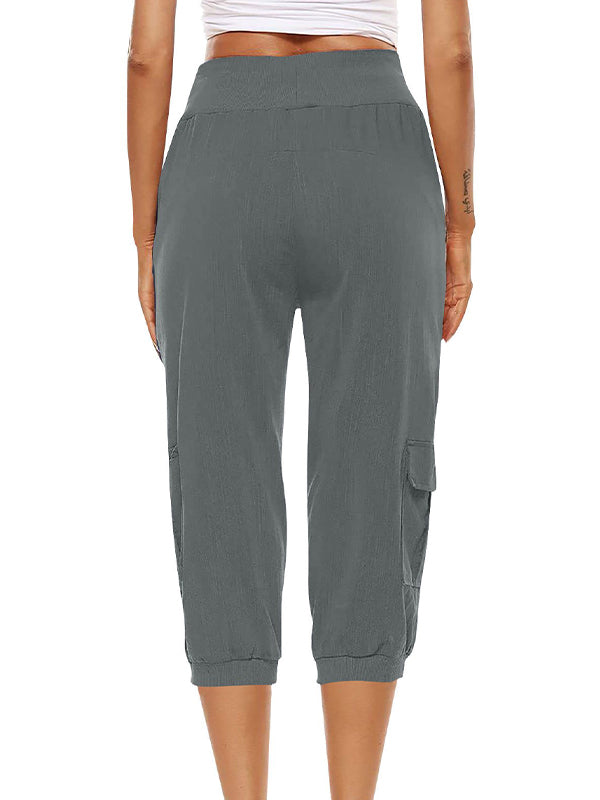 W&W Mode | Elastischer Taillenbund Caprihose Damenbekleidung
