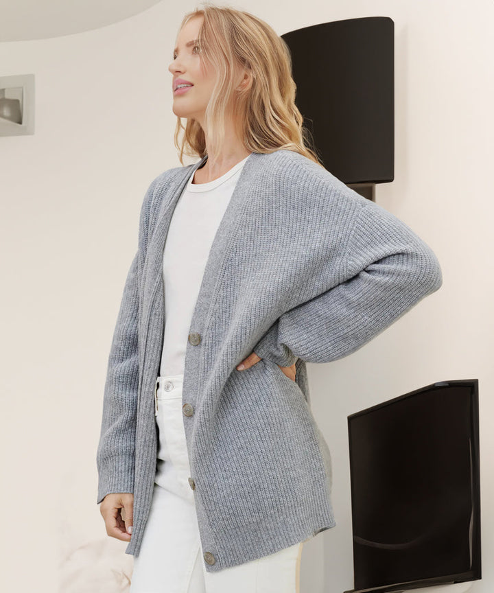 W&W Mode - Lässige Kokon-Strickjacke
