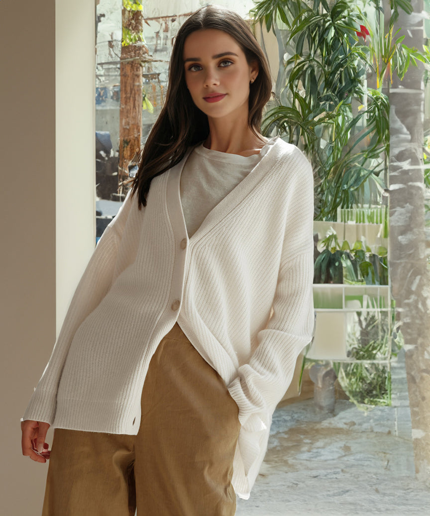W&W Mode - Lässige Kokon-Strickjacke