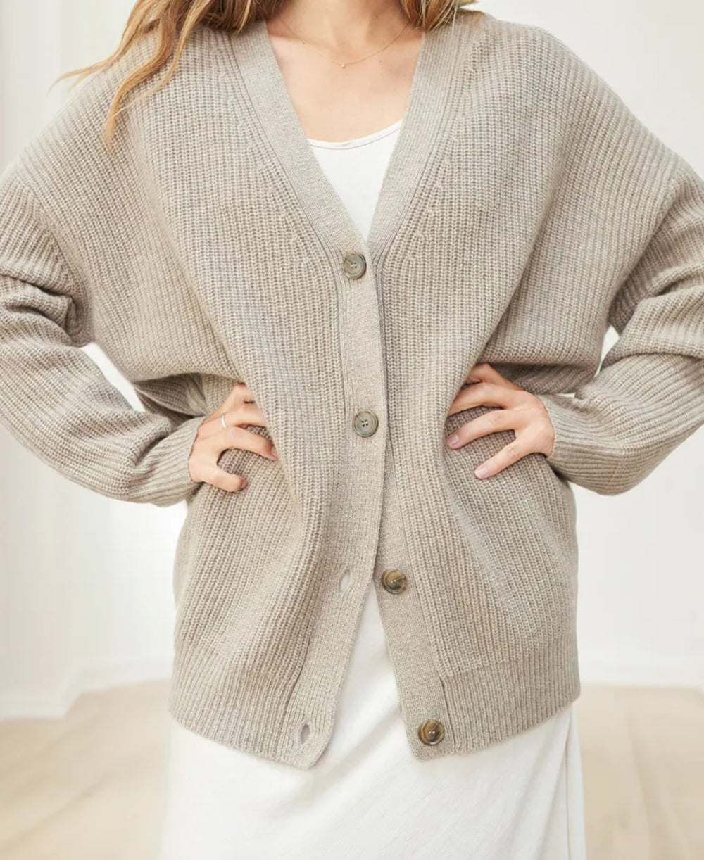 W&W Mode - Lässige Kokon-Strickjacke