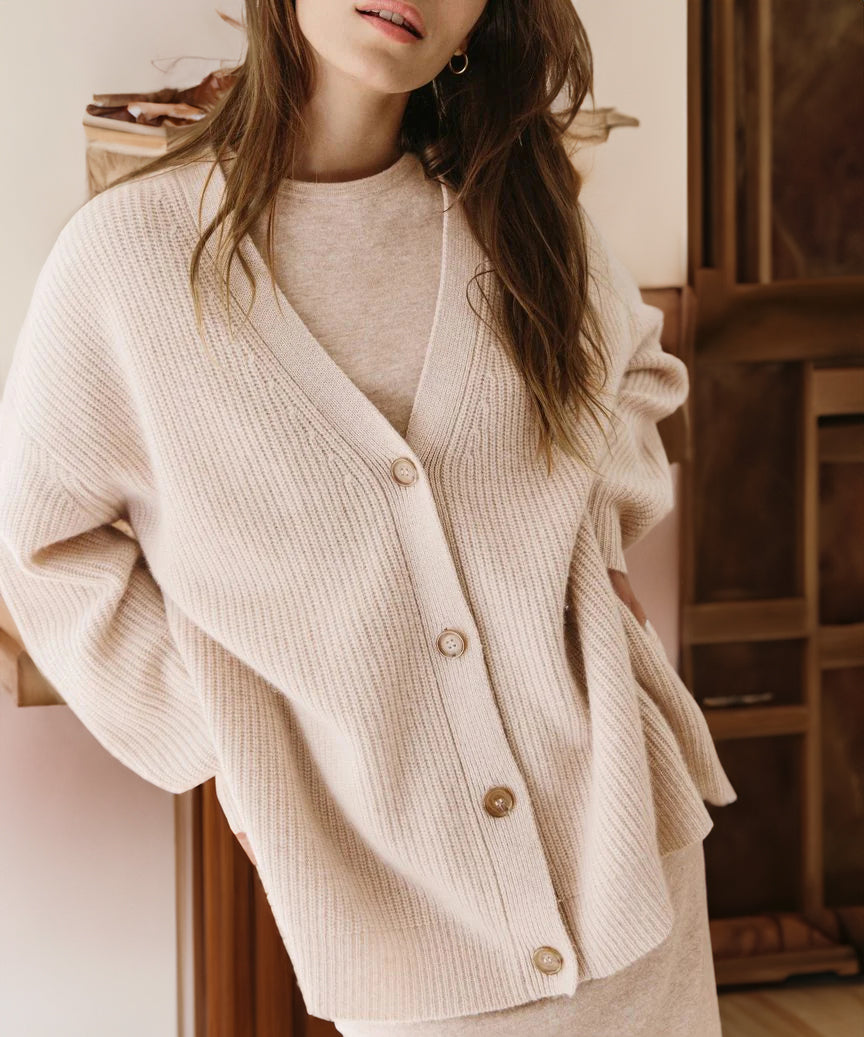 W&W Mode - Lässige Kokon-Strickjacke