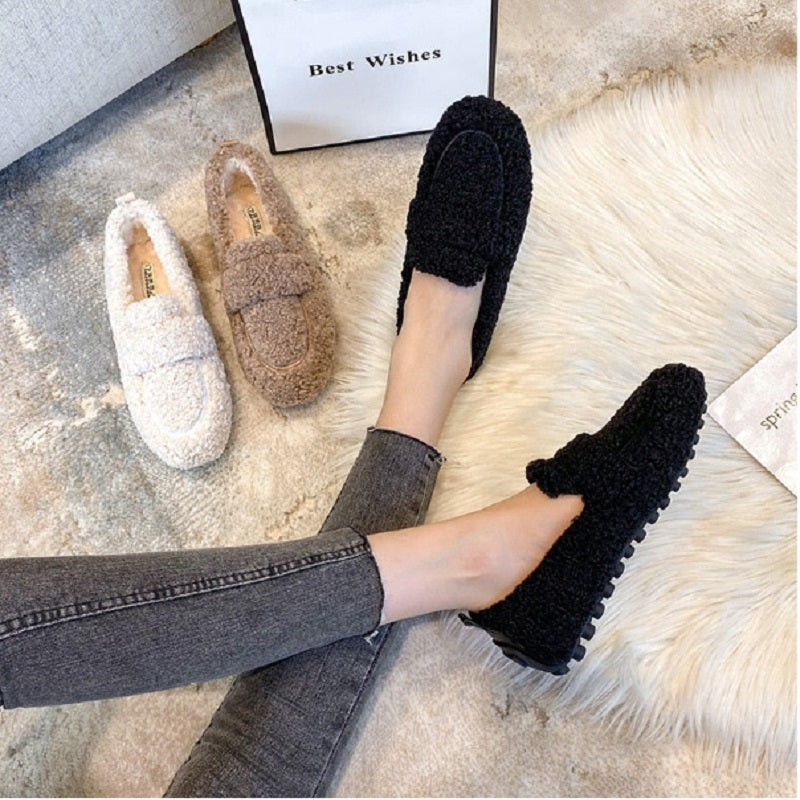 W&W Mode Chaussures en fourrure
