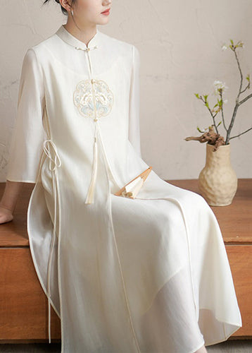 W&W Mode | Elegantes Kleid mit Chinesischem Kragen