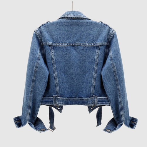 Stylische cropped Jeansjacke
