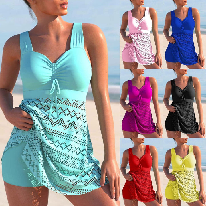 W&W Mode gepolsterter Tankini – Set aus Badeanzug und Shorts