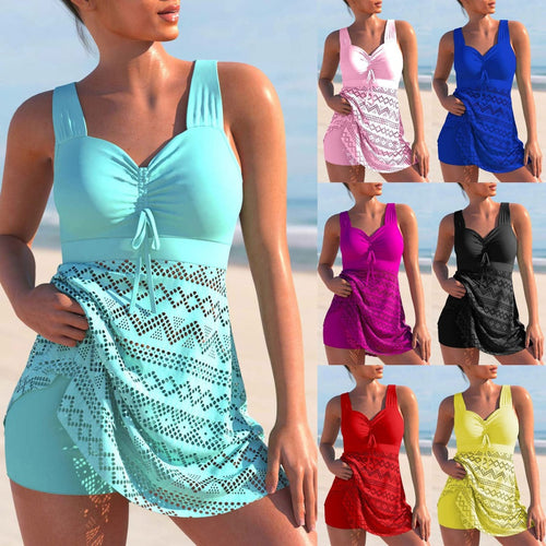W&W Mode gepolsterter Tankini – Set aus Badeanzug und Shorts