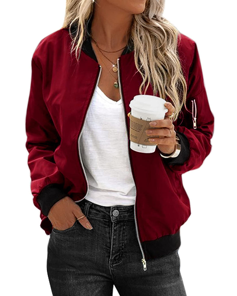 W&W Mode | Klassische Bomberjacke für Damen