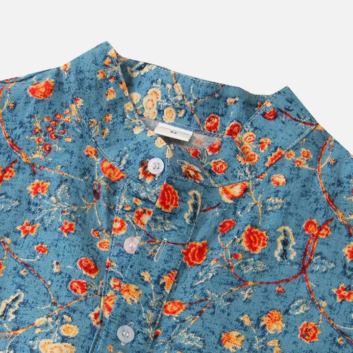 W&W Mode - Blumiges Herrenhemd