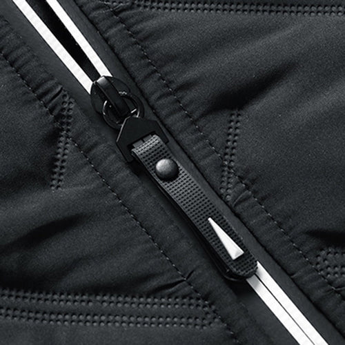 W&W Mode | Moderne Herren-Steppjacke Mit Reißverschluss Und Stehkragen