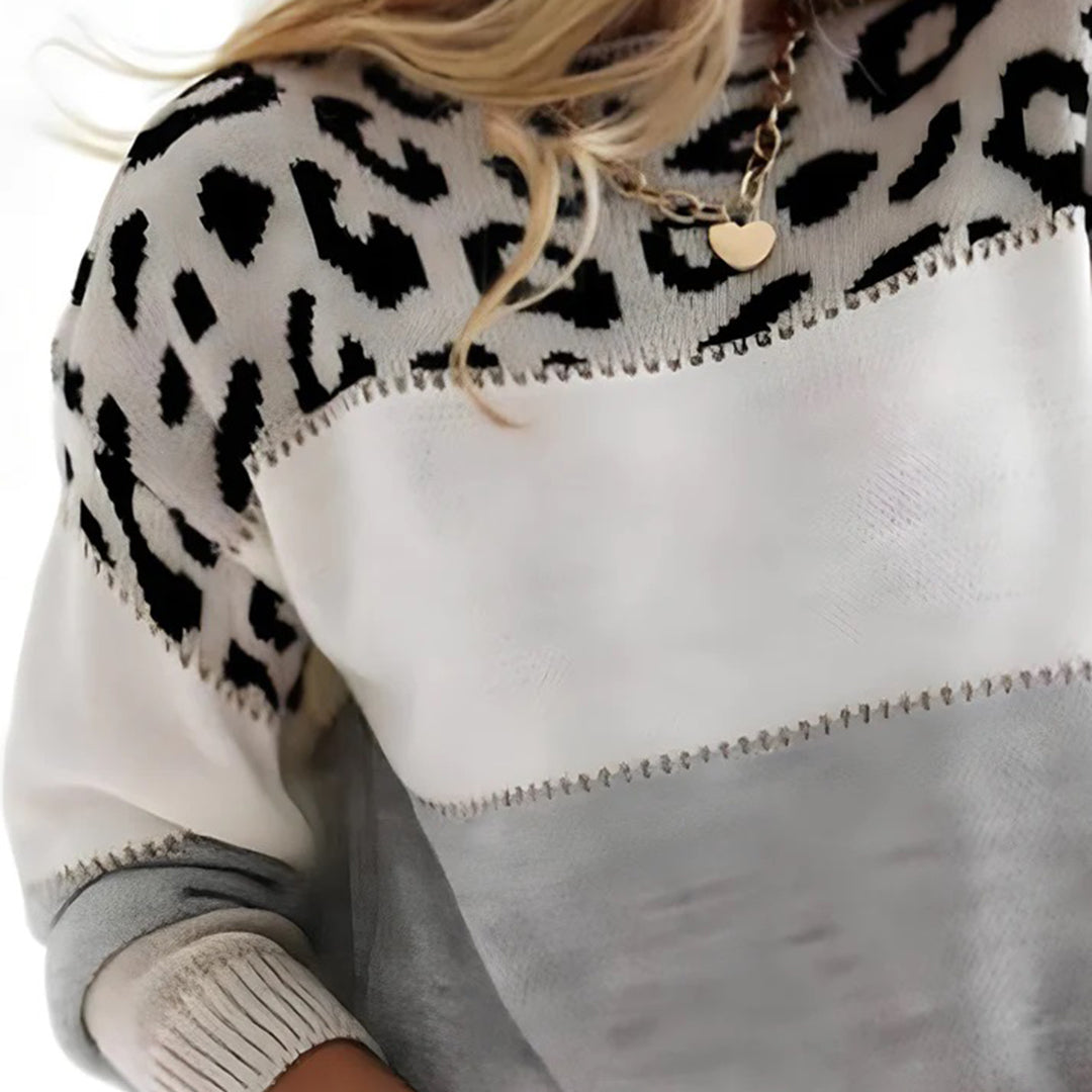 W&W Mode | Damen Sweatshirt mit Leopardenmuster - Stylisch und Bequem