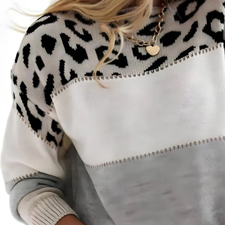W&W Mode | Damen Sweatshirt mit Leopardenmuster - Stylisch und Bequem