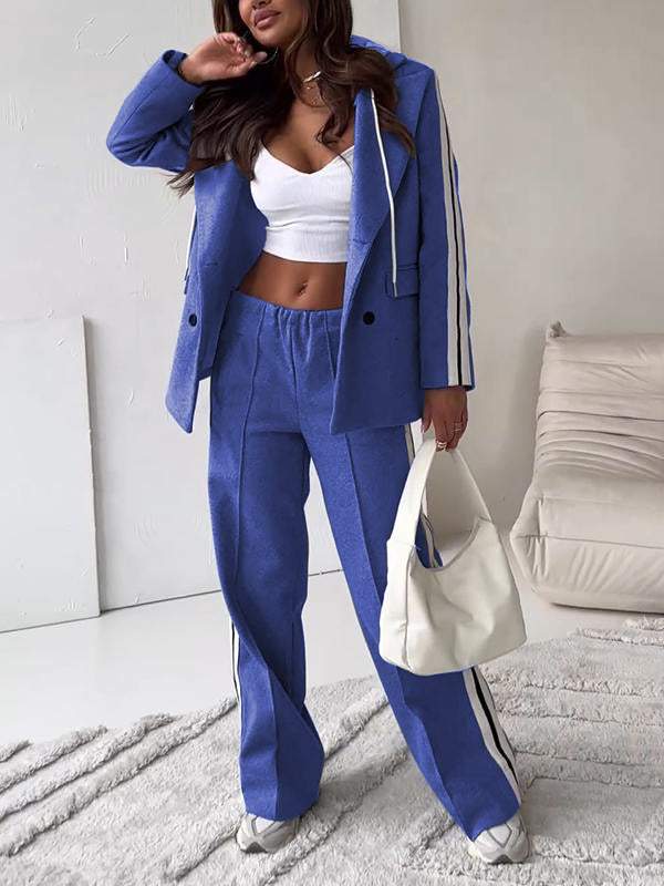 W&W Mode | Ord Set Blazer für Damen und weite Jogginghose Zweiteiler