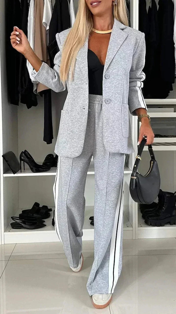 W&W Mode | Ord Set Blazer für Damen und weite Jogginghose Zweiteiler