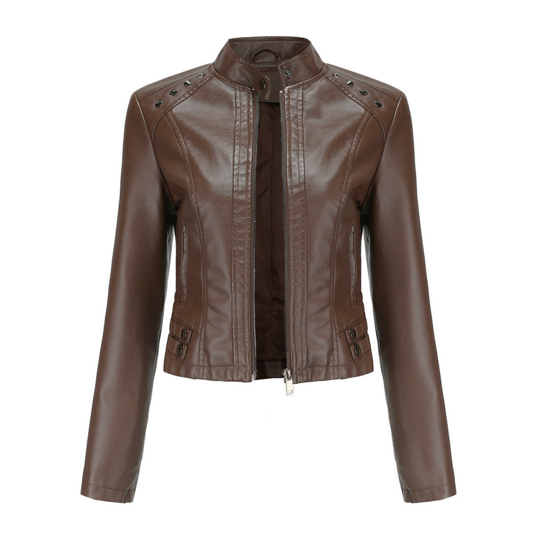 W&W Mode | Elegante Lederjacke mit einzigartigen Details für Damen