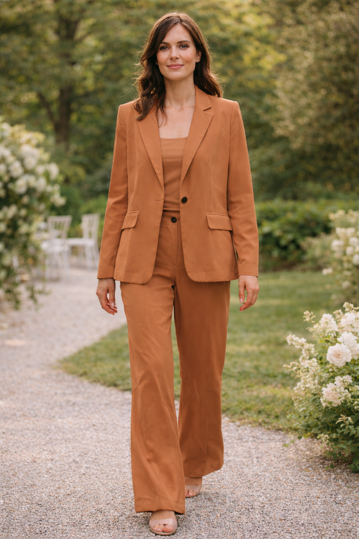 W&W Mode Damen Anzug Set Blazer Hose elegant Zweiteiler