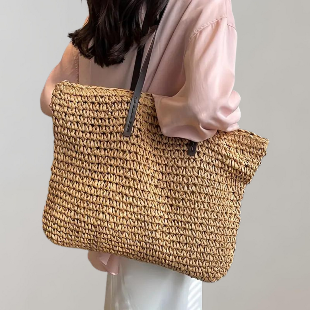 W&W Mode - große gewebte Tragetasche | Tasche im Bohemian-Beachy-Stil