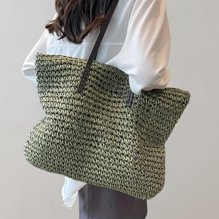W&W Mode - große gewebte Tragetasche | Tasche im Bohemian-Beachy-Stil