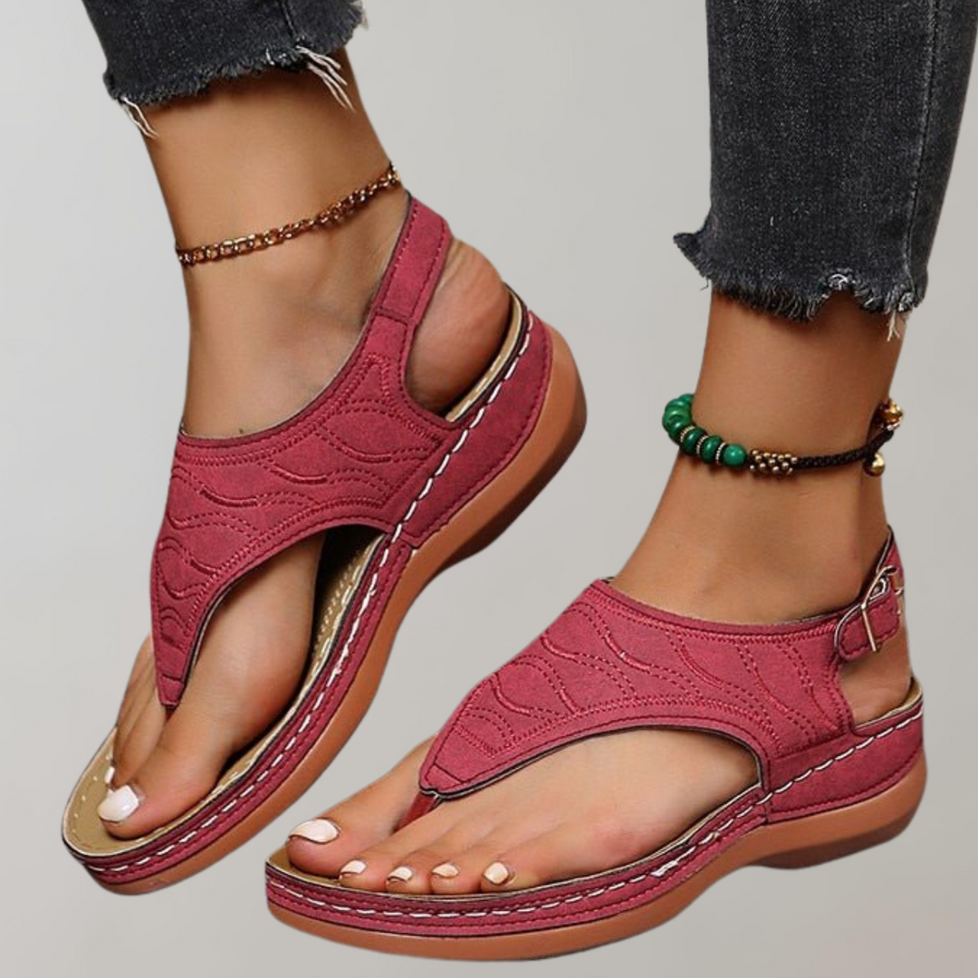 W&W Mode - Sandalen Damen | Sandalen damen bequem | Plateau Sandalen