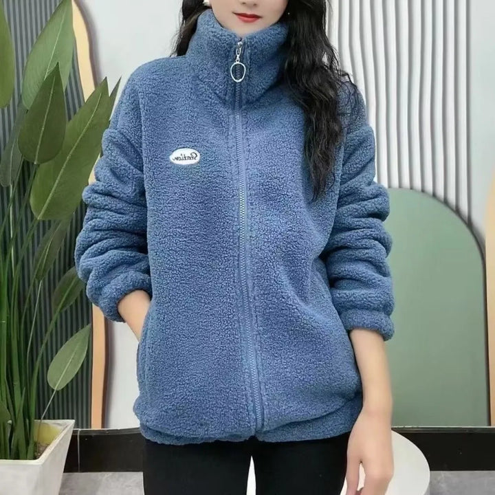 W&W Mode -  Warme Winter-Fleecejacke für Damen