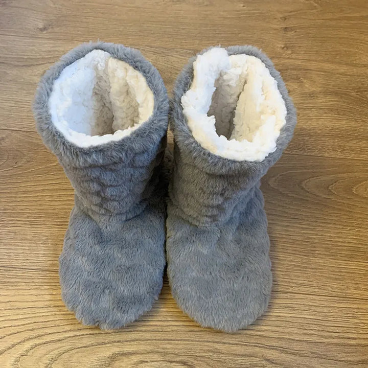 W&W Mode | Plüsch Hausschuh - gemütliche Fleece-Pantoffeln
