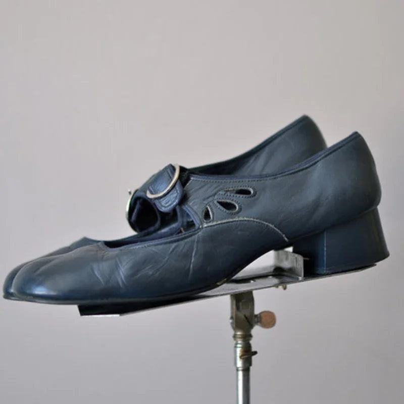 W&W Mode | Niedriger Absatz Riemchen Schuhe