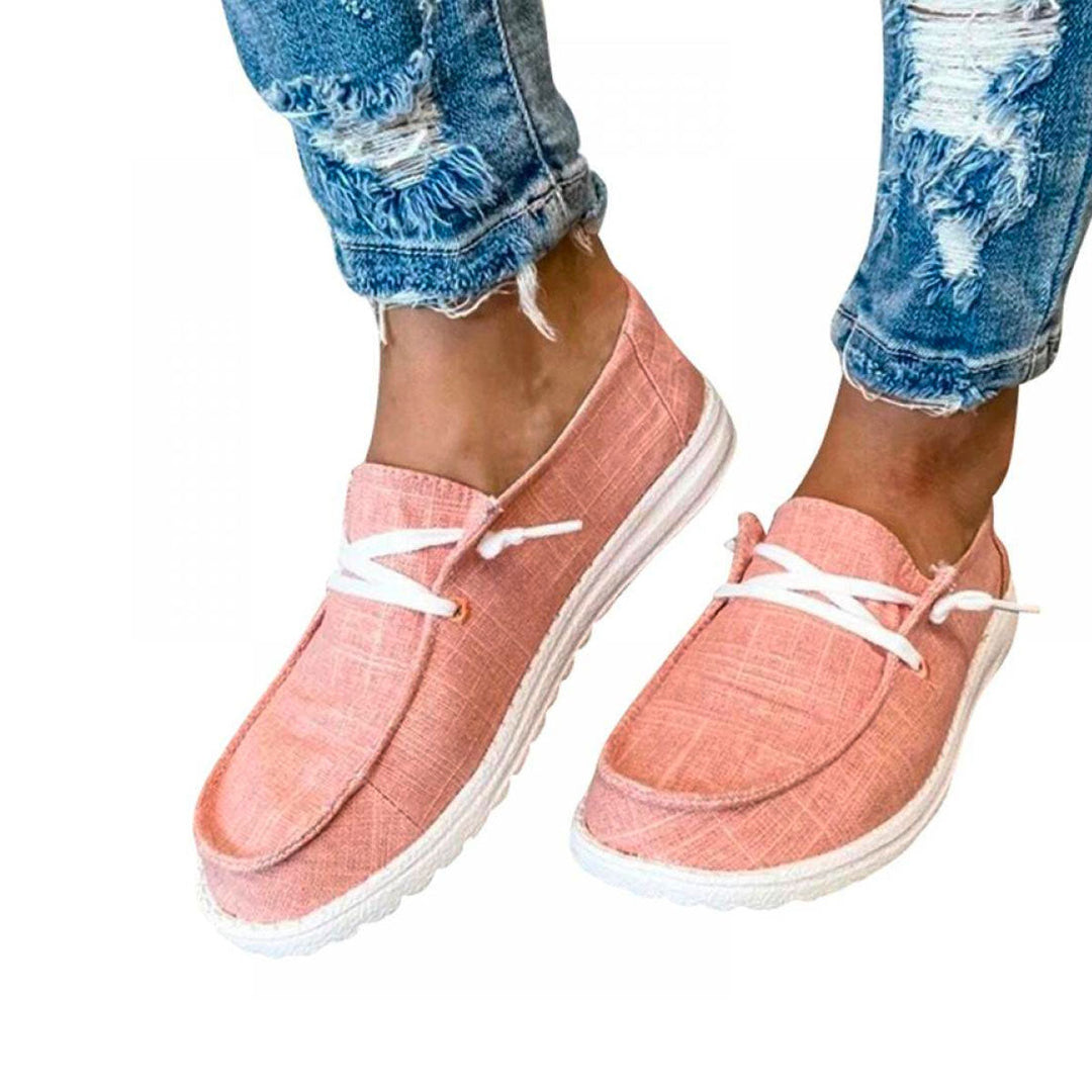 W&W Mode | Canvas Schnürschuhe für Damen
