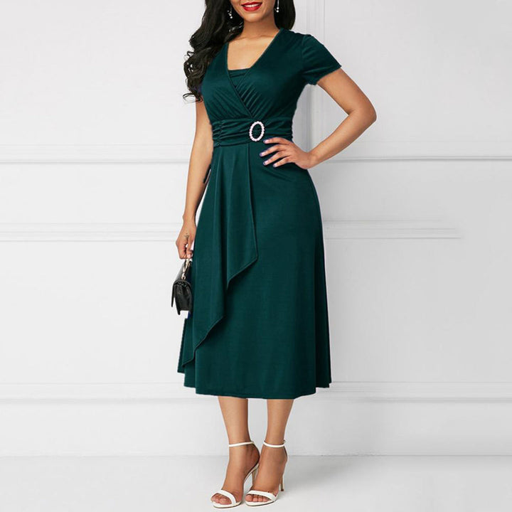 W&W Mode - Elegantes Gürtelkleid für Damen