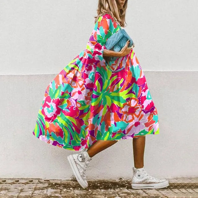 W&W Mode | Elegantes Strandkleid mit Druck