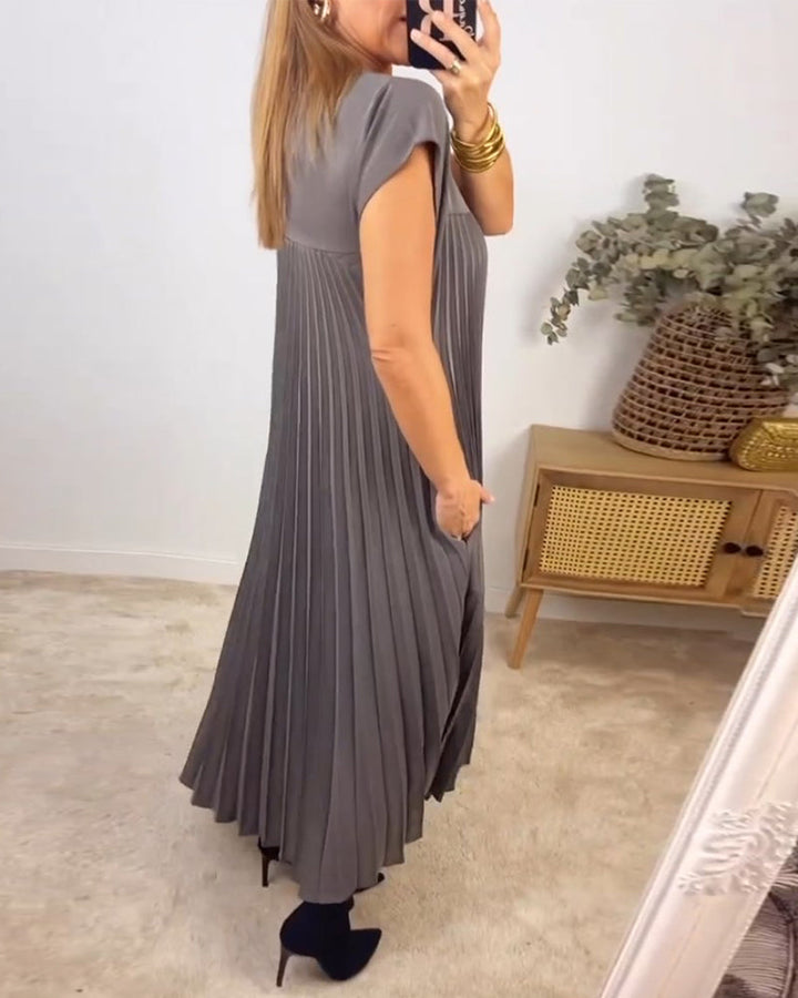 W&W Mode | Ärmelloses Elegantes Plissee Kleid